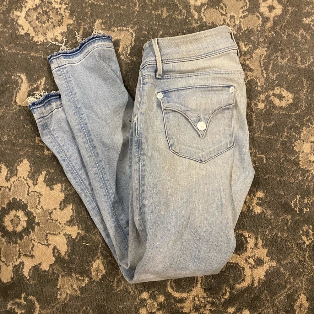 Hudson size 25 skinny light wash jeans